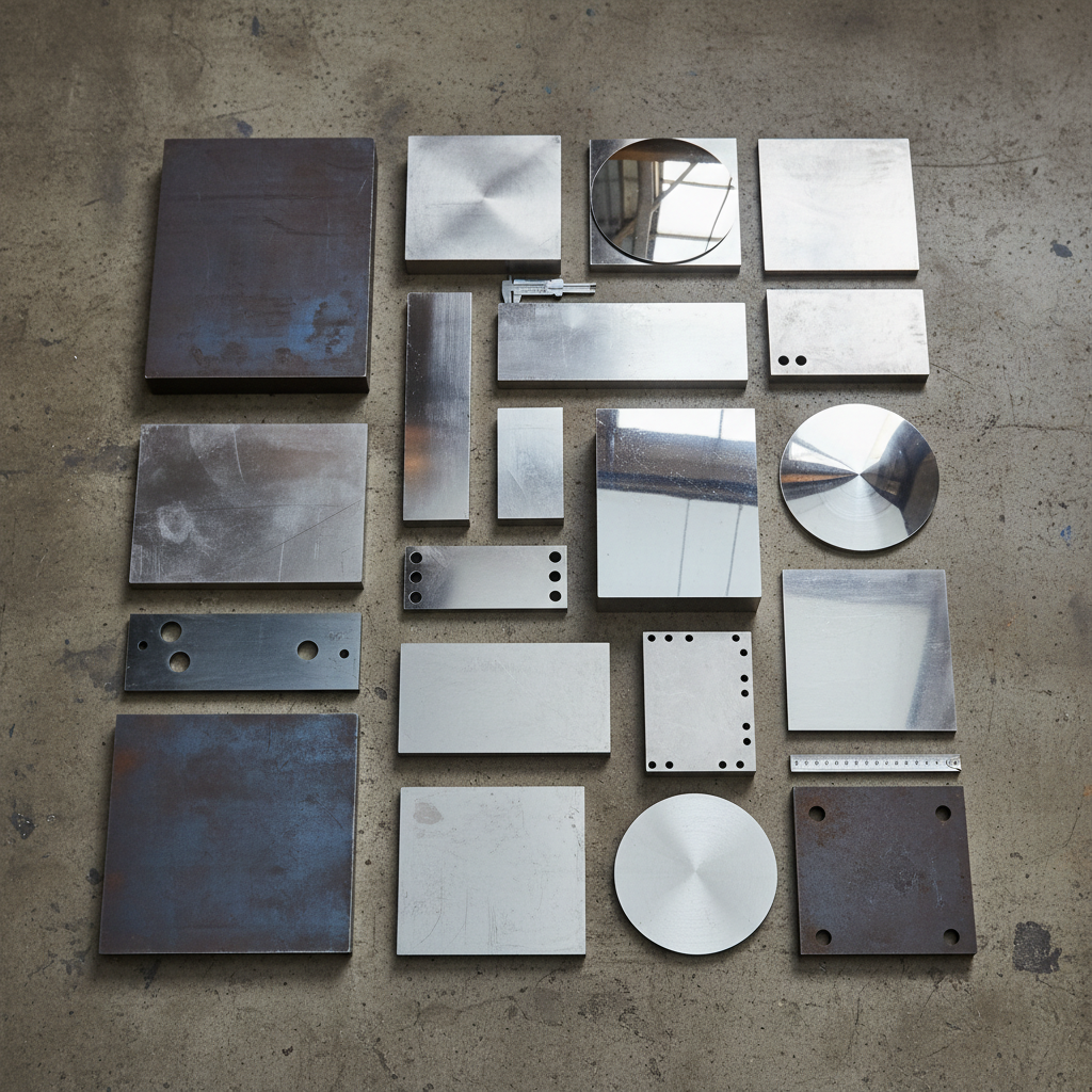 Steel and metal material samples